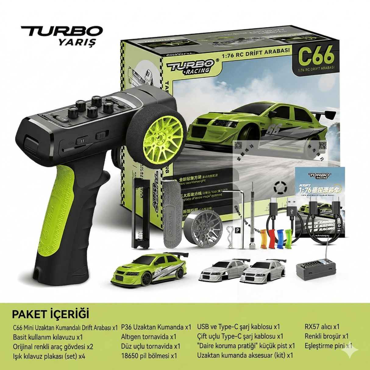 Turbo Racing 1/76 Micro Drift C66
