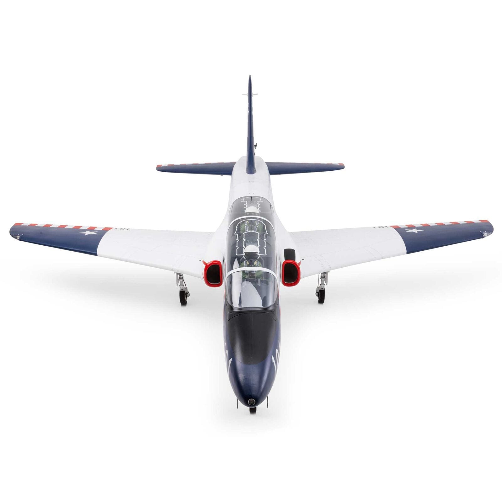 [Dış] Hangar 9 Hawk T-45 ARF - Arkadan tam görünüm, kuyruk ve hava girişi