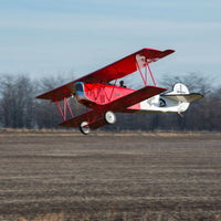 [Havada] Fokker D.VII 87 inç ARF - Tarla üzerinde alçak uçuş, çift kanat yapısı