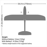 [Havada] HobbyZone Mini AeroScout RTF - Kırmızı çatılı binanın üstünden uçuş