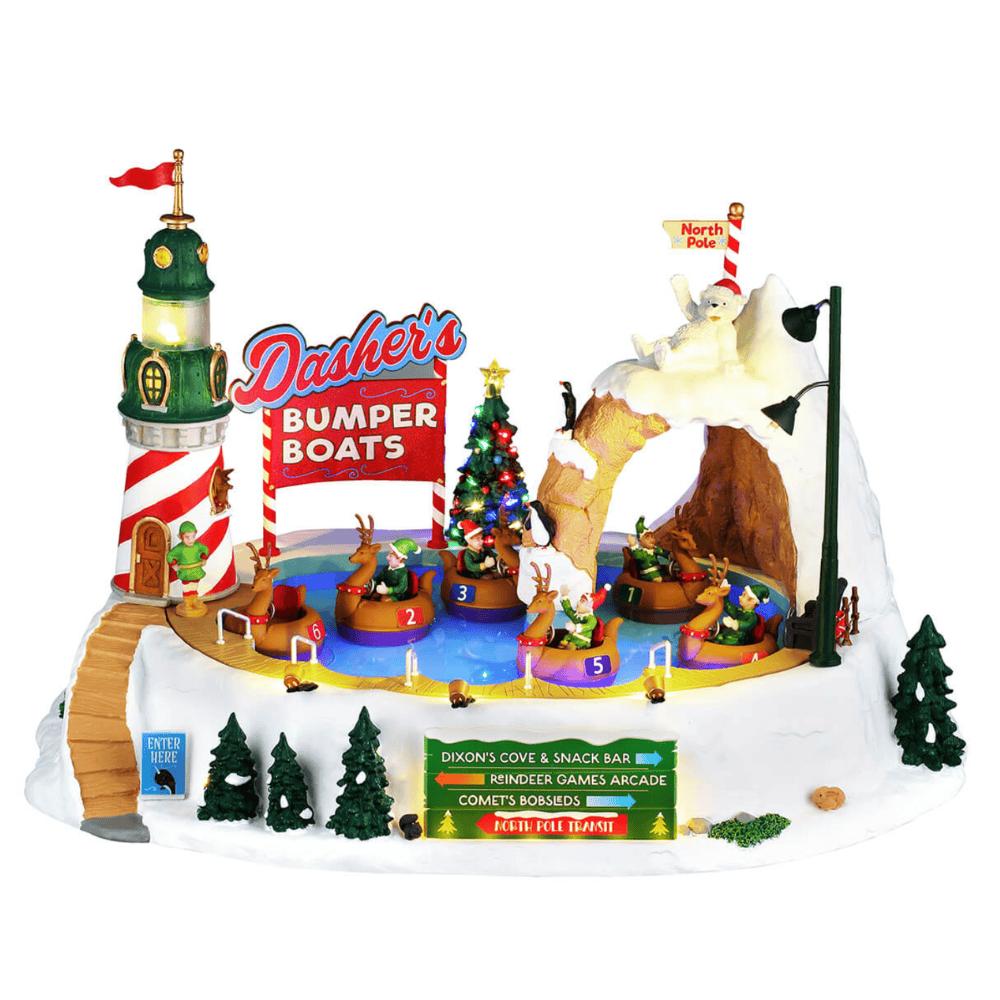 Lemax Dasher's Bumper Boats - Lemax Noel Köyü Modeli