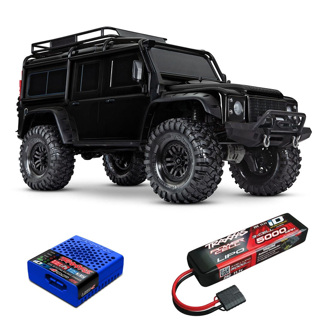 Traxxas TRX-4 Land Rover Defender - Black Edition (Vinçli)