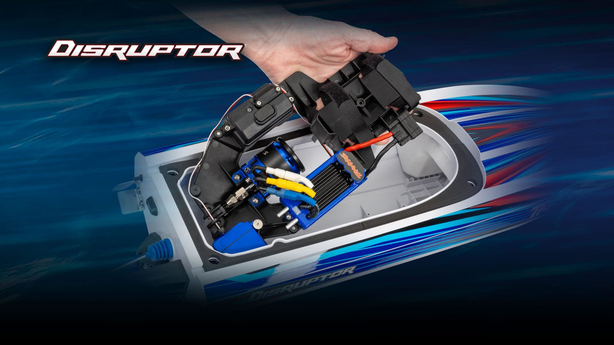 Traxxas Disruptor VXL-4S - sökülebilir elektronik tepsisi