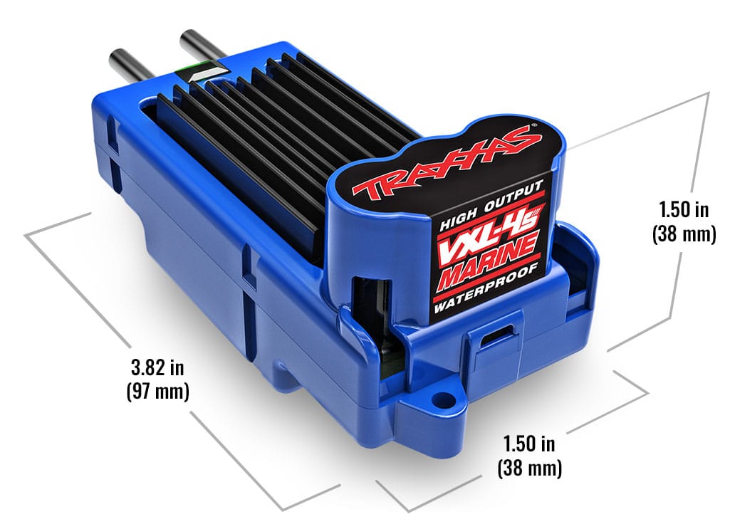 Traxxas Disruptor VXL-4S - VXL-4s Marine ESC ölçüleri
