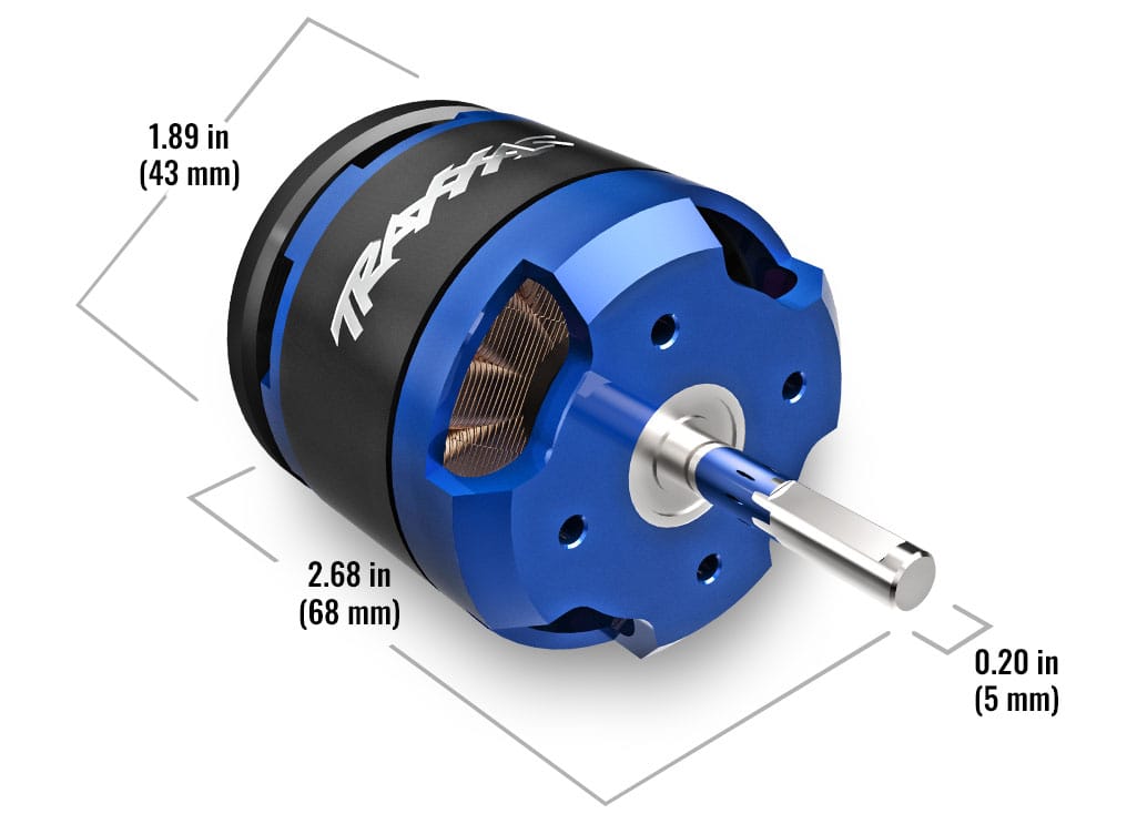 Traxxas Disruptor VXL-4S - fırçasız outrunner motor ölçüleri