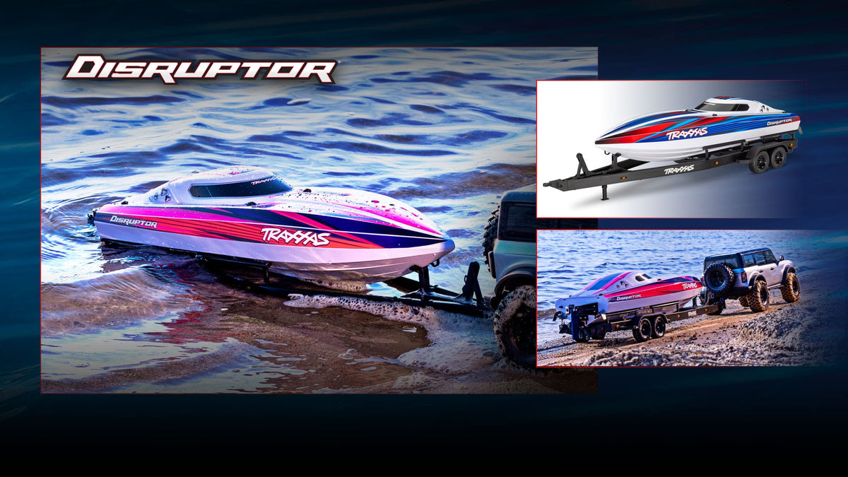 Traxxas Disruptor VXL-4S - ölçekli çift dingilli römork (opsiyonel)