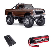 [Dış] Traxxas F-150 Ranger Combo - kahverengi araç, ERC Plus 5800mAh 2S LiPo batarya ve SkyRC Type35 şarj aleti