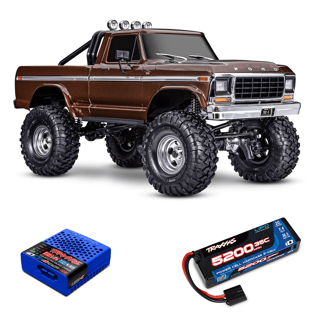 [Dış] Traxxas F-150 Ranger - stüdyo combo kahverengi araç batarya ve şarj seti
