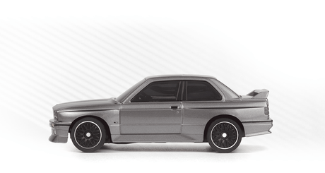 HPI nano-TTR BMW M3 Ravaglia Nogaro Gümüş 1/64 RC araba - yan profil