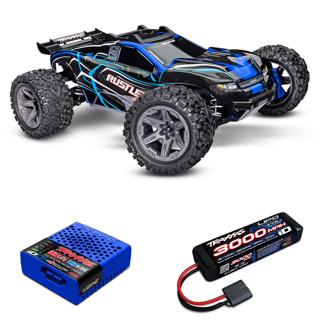 Traxxas Rustler 4x4 Brushless (2S Combo Paket)