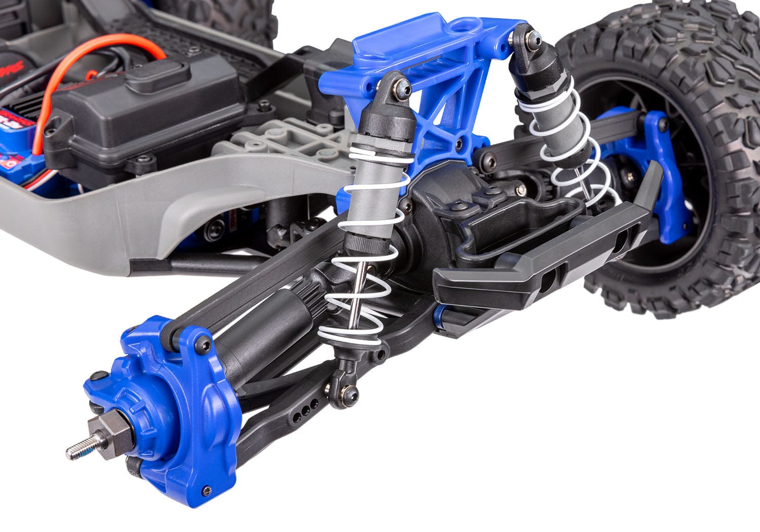 [Motor] Traxxas Rustler Combo - amortisör kuleleri, süspansiyon ve diferansiyel yakın çekim