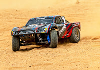 [Action] Traxxas Slash 4x4 Combo - kumlu arazide süren mavi-kırmızı short course