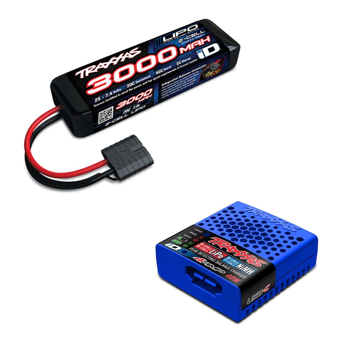 Traxxas 2S 3000mAh LiPo - USB-C Başlangıç Paketi