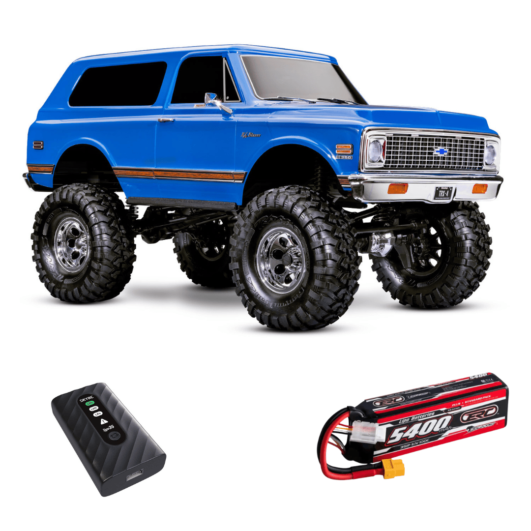 [Dış] Traxxas K5 Blazer Combo - mavi araç, ERC Plus 5400mAh 3S LiPo batarya ve SkyRC Type35 şarj aleti