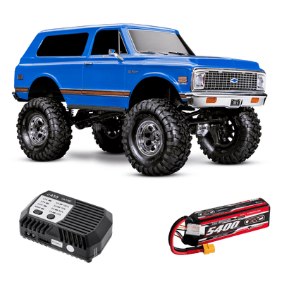 [Dış] Traxxas K5 Blazer Combo - mavi araç, ERC Plus 5400mAh 3S LiPo batarya ve SkyRC e455 şarj aleti
