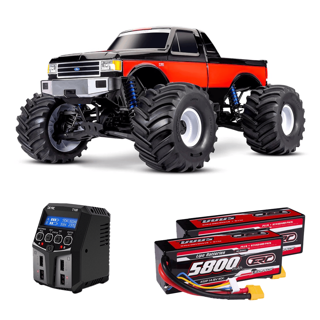 [Dış] Traxxas X-Monster - tam araç şarj cihazı ve LiPo batarya seti