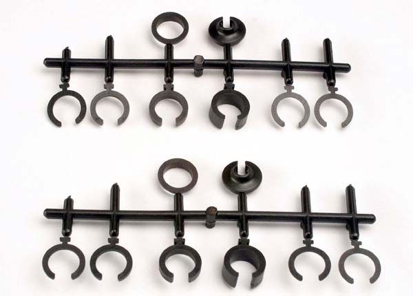 Spring retainers, upper &amp; lower (2)/ spring pre-load spacers: 1mm (4)/ 1.5mm (2)/ 2mm (2)/ 4mm (2)/ 8mm (2) (Big Bore Shocks) 