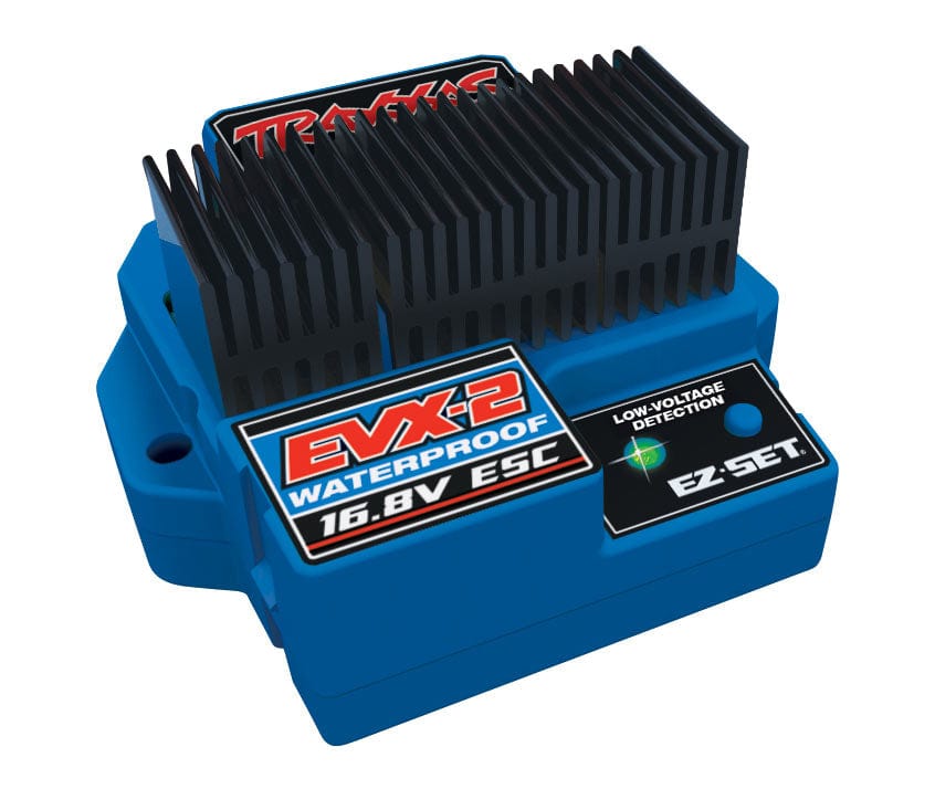 For 16.8-Volt Dual-Battery Dual-Motor Setups! EVX-2™ Waterproof FWD/REV ESC with Low Voltage Detection (LVD)