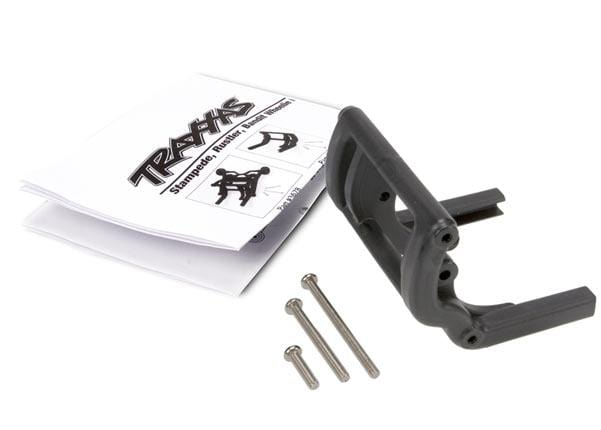 Wheelie bar mount (1)/ hardware (black). Use Part #4974 and 4976 to complete the wheelie bar assembly.