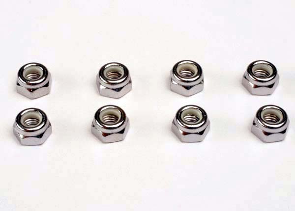 Nuts, 5mm nylon locking (8)