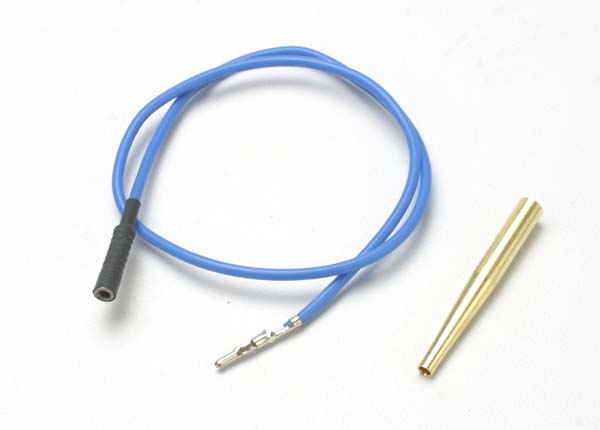 Lead wire, glow plug (blue) (EZ-Start and EZ-Start 2)/ molex pin extractor (use where glow plug wire does not have bullet connector)