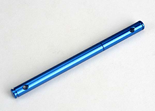 Front Aluminum Pulley Shaft (blue-anodized, light-weight aluminum)