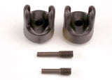 Transmission output yokes (heavy duty) (2)/ set screw yoke pins, M4/10 (1) &amp; M4/18.5 (1)