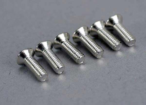 Screws, 2.6x8mm countersunk machine (6)