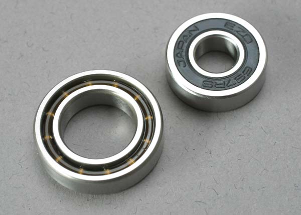 Ball bearings, 7x17x5mm (1)/ 12x21x5mm (1) (TRX 3.3, 2.5R, 2.5 engine bearings)