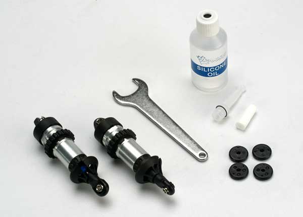 Shocks, GTR aluminum (assembled) (2) (without springs)