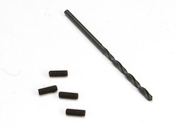 Suspension down stop screws (includes 2.5mm drill bit) (limits suspension droop, sets maximum ride height)