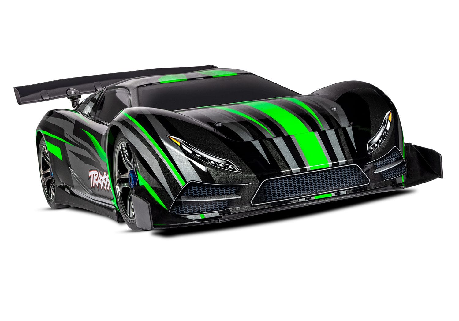 [Dış] Traxxas XO-1 - ön çeyrek görünüm, yeşil kaplama