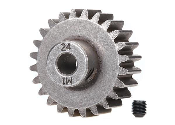 Gear, 24-T pinion (1.0 metric pitch) (fits 5mm shaft)/ set screw