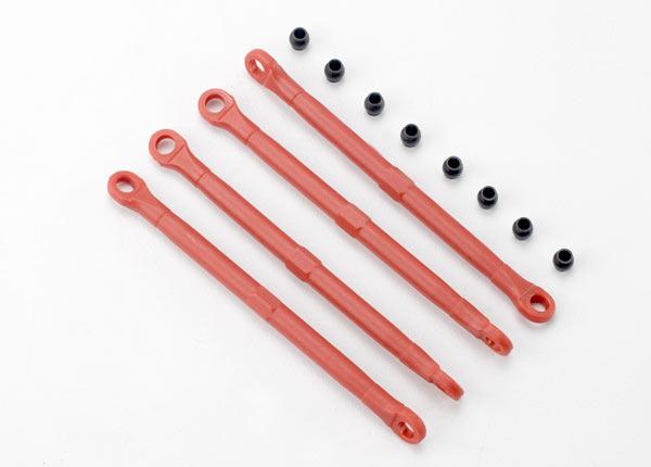Toe link, front & rear (molded composite) (red) (4)/ hollow balls (8)