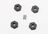 Wheel hubs, hex (4)/ axle pins (1.5x8mm) (4)