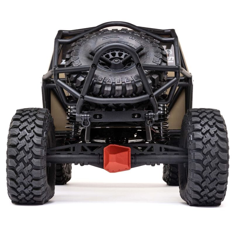 [Dış] Axial SCX6 Trail Honcho - araç arkadan görünüm, yedek lastik ve arka tampon