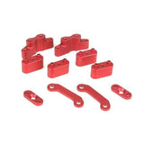 Servo Mount Set, Aluminum, Red: LST, LST2, AFT