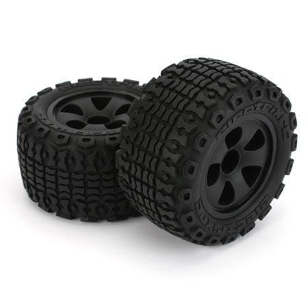 Mounted Front/Rear Tire (2), Black, AT: Circuit