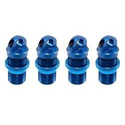 Shock Body &amp; Adjuster Set, Alum, Blue (4): MLST/2