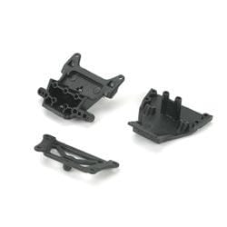 Front Bulkhead/Kickplate/Brace Set: Mini-T, MDT