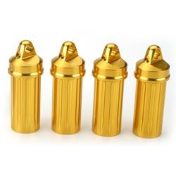 Shock Body &amp; Cap Set, Gold (4):LST, LST2, AFT, MGB