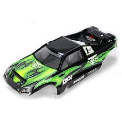TEN-T Painted Body, Green with Stickers