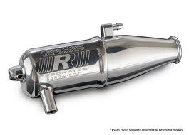 Resonator Tuned Pipe, single chamber, R.O.A.R. legal (enhances low to mid-rpm power) (for Jato, N. Rustler, N. 4-Tec with TRX Racing Engines)