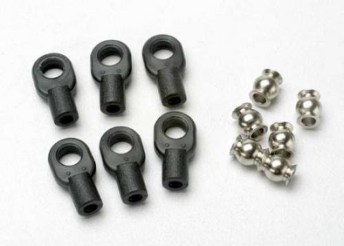 Rod ends, small, with hollow balls (6) (for Revo steering linkage)