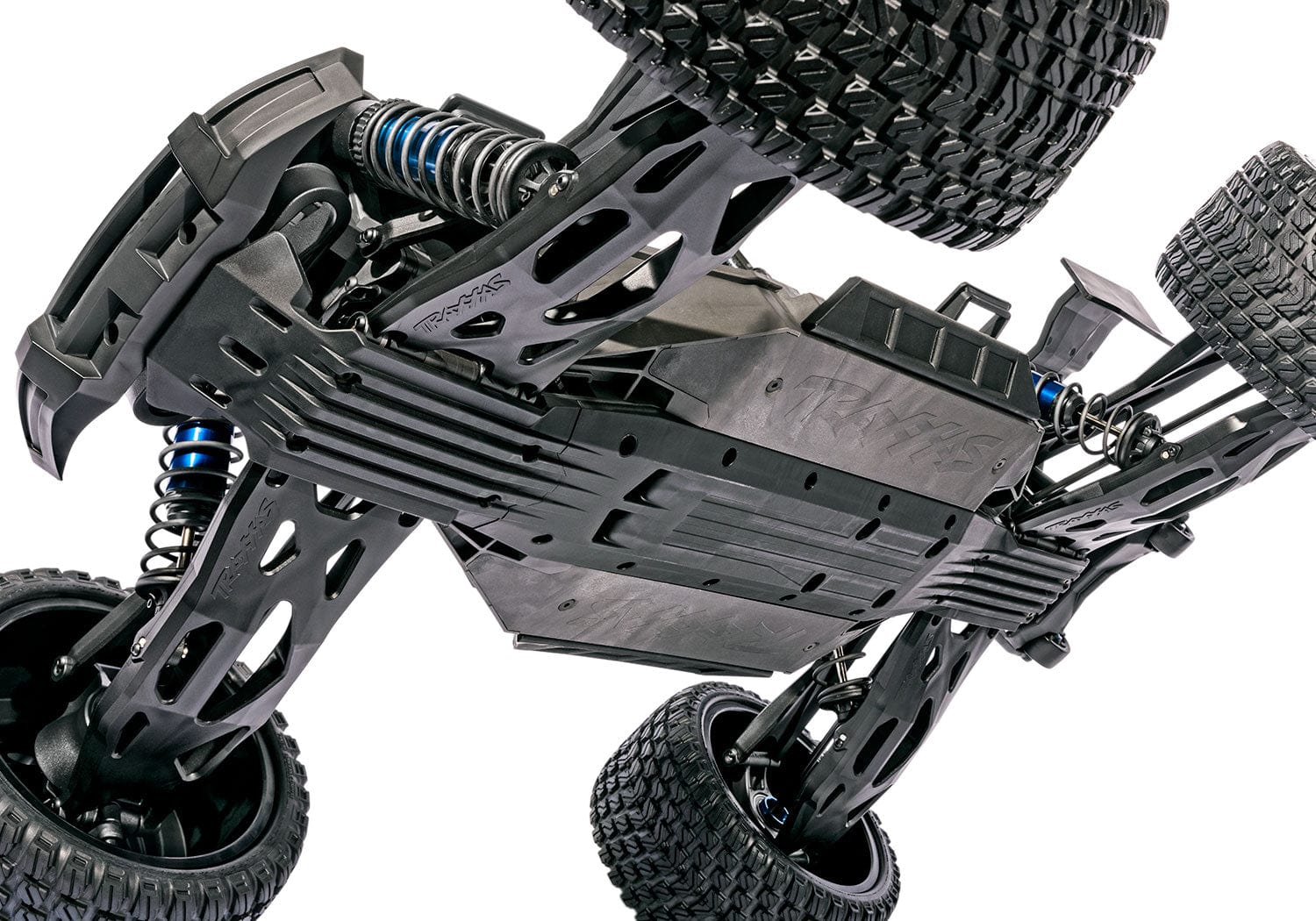 [Motor] Traxxas XRT 4WD - şasi alt görünüm, koruma plakası, amortisör ve süspansiyon