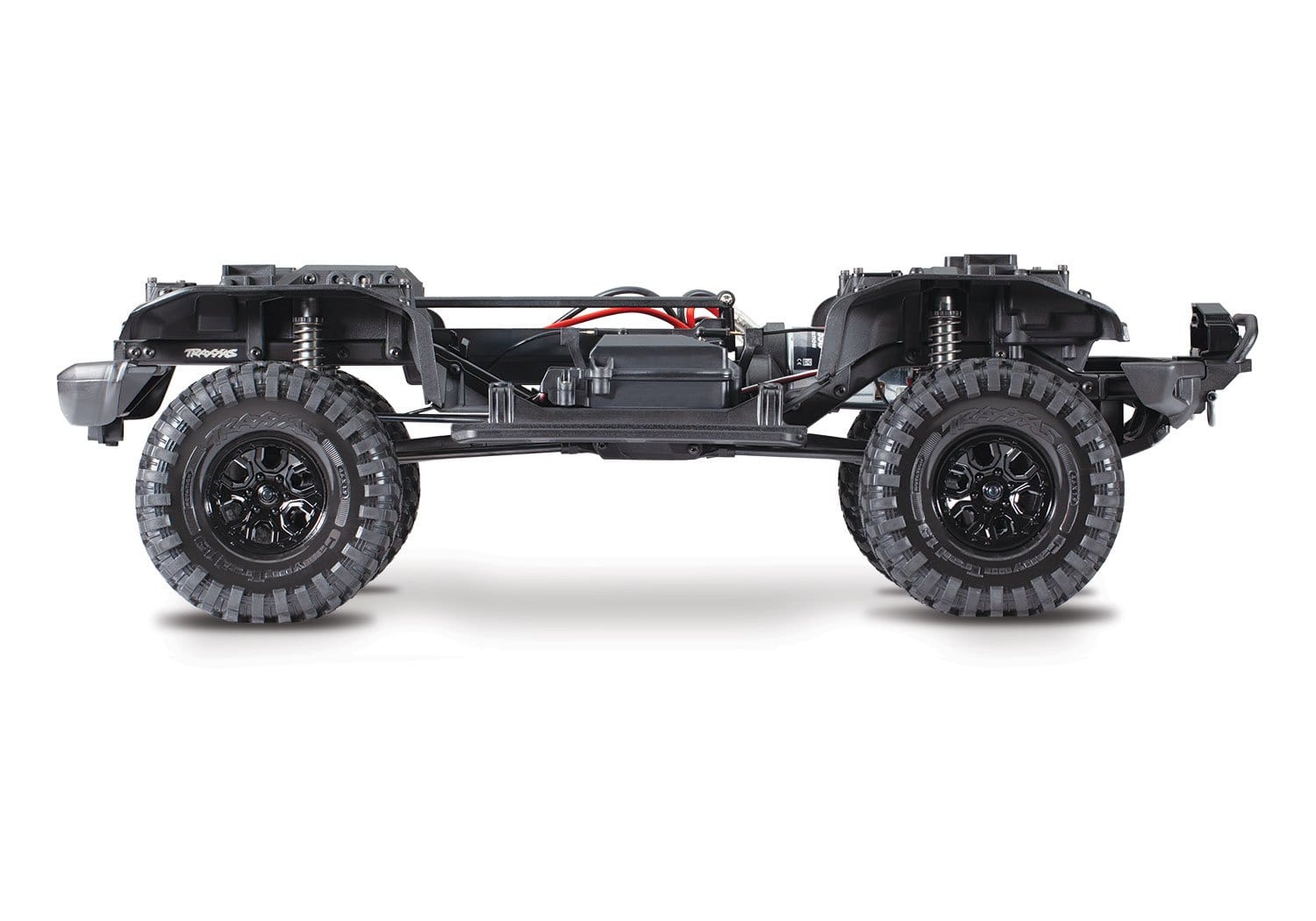 [Motor] Traxxas Bronco Combo - şasi yandan, motor süspansiyon ve ESC detayı