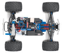 [Motor] Traxxas Revo 3.3 - üstten şasi görünümü, nitro motor, hava filtresi ve egzoz