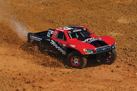 [Action] Traxxas Slayer Pro - kırmızı 25 numara kaplama toprak pistte kayarak